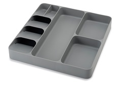 Органайзер для столовых приборов и кухонной утвари drawerstore (joseph joseph) серый 38x5x39 см.