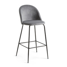 Барный стул mystere (la forma) серый 53x107x58 см.