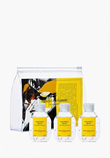 Антисептическое средство Vilhelm Parfumerie New York парфюмированный гель-санитайзер для рук Mango Skin. Набор 75 мл*3 шт в косметичке