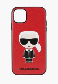 Чехол для iPhone Karl Lagerfeld 11, PU Leather Iconik Karl Hard Red