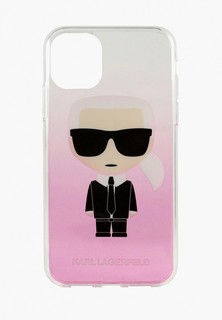 Чехол для iPhone Karl Lagerfeld 11, TPU/PC collection Karl Iconik Hard Gradient Pink