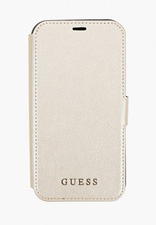 Чехол для iPhone Guess 11, Iridescent Booktype PU Gold/black