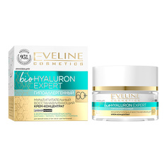 Крем-концентрат для лица EVELINE BIO HYALURON EXPERT 60+ мультипитательный восстанавливающий 50 мл
