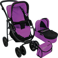 Коляска-трансформер для кукол Buggy Boom Amidea, темно-фиолетовая