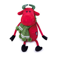 Мягкая игрушка BudiBasa "Карлос в вязаном шарфе", 27 см