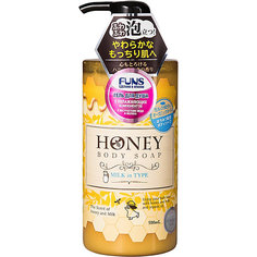 Увлажняющий гель для душа Funs Honey Milk с экстрактом меда и молока, 500 мл
