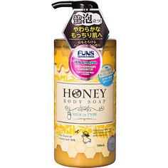 Увлажняющий гель для душа Funs Honey Milk с экстрактом меда и молока, 500 мл