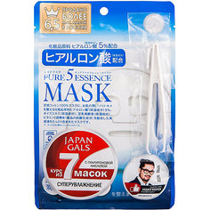 Маска для лица Japan Gals Pure5 Essence с гиалуроновой кислотой, 7 шт