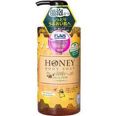 Увлажняющий гель для душа Funs Honey Oil с экстрактом меда и маслом жожоба, 500 мл