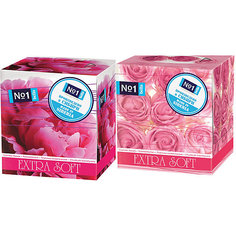 Платочки бумажные BellaExtra Soft Пиония и Фиолетовые розы, 2х80 шт