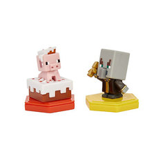 Набор фигурок Minecraft Earth Свинья с пирогом и Эвокер, с NFC - чипом Mattel