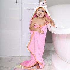 Полотенце для купания Uviton Kitten 90х90 см, розовое