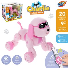 Робот-игрушка радиоуправляемый собака charlie, световые и звуковые эффекты, русская озвучка Woow Toys