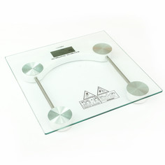 Весы напольные luazon lve-003, электронные, до 180 кг, 1хcr2032, стекло, белые