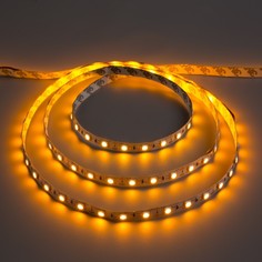 Светодиодная лента 12в, smd5050, 5 м, ip33, 60 led, 14.4 вт/м, 14-16 лм/1 led, dc, жёлтый Luazon Lighting