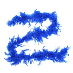 Карнавальный шарф-перо, 180 см, цвет синий Страна Карнавалия