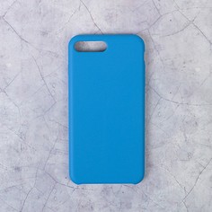 Чехол luazon силиконовый iphone 7 plus/8 plus, синий