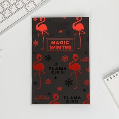Тетрадь с чёрными листами magic winter, 32 листа Art Fox