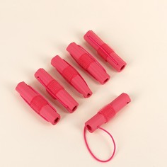 Бигуди на резинке, d = 2,3 см, 6 шт, цвет розовый Queen Fair