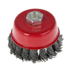 Щетка металлическая для ушм lom, крученая проволока,