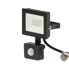 Прожектор светодиодный luazon lighting 10 вт, 900 лм, 6500к, датчик движения, ip66,