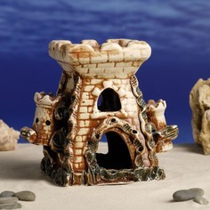 Декорации для аквариума &#39;&#39;крепость в корягах&#39;&#39; Керамика ручной работы