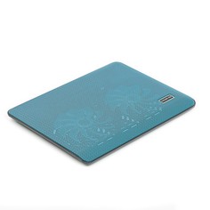 Подставка luazon для охлаждения ноутбука, синяя, провод 40 см, 2 вентилятора