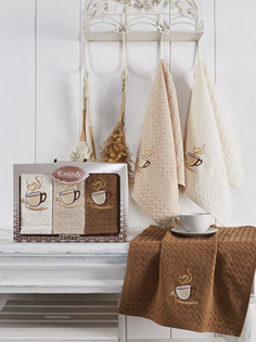 Комплект вафельных полотенец Karna