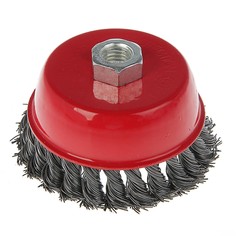 Щетка металлическая для ушм lom, крученая проволока,