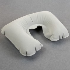 Подушка для шеи дорожная, надувная, 42 × 27 см, цвет серый Queen Fair