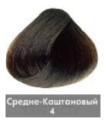 Nirvel, Краска для волос ArtX (палитра 129 цветов), 60 мл 4 Средний каштановый