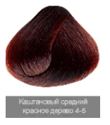 Nirvel, Краска для волос ArtX (палитра 129 цветов), 60 мл 4-5 Красное дерево каштановый