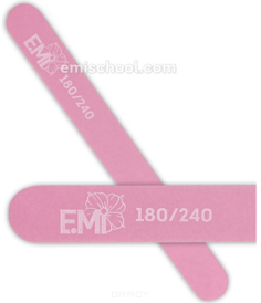 Domix, Пилка для ногтей розовая 180/240 EMI
