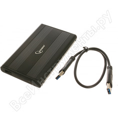Внешний корпус gembird 2.5" usb 3.0 sata металл черный ee2-u3s-5