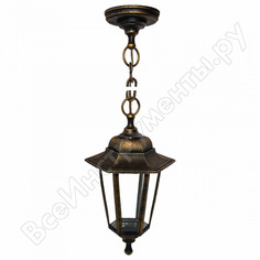Подвесной светильник-фонарь apeyron бронза 6-гранный прозрачное стекло 11-98бр
