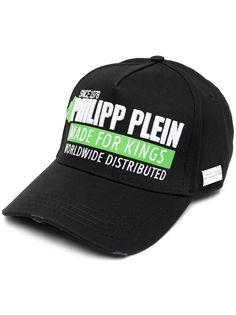 Philipp Plein кепка Made for Kings с эффектом потертости