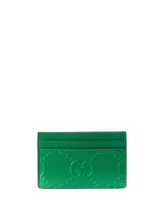 Gucci картхолдер с тисненым узором GG