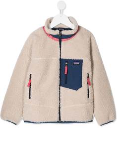 Patagonia Kids куртка из искусственного меха на молнии