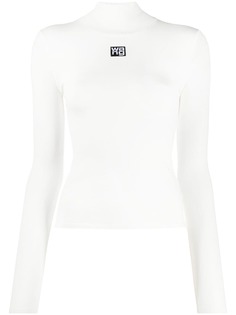 Alexander Wang джемпер с нашивкой-логотипом