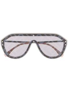 Fendi Eyewear солнцезащитные очки Fabulous с принтом