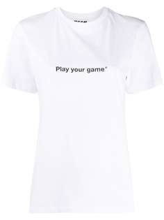 MSGM футболка с принтом Play Your Game