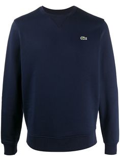 Lacoste толстовка с круглым вырезом и нашивкой-логотипом