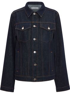JW Anderson джинсовая куртка с вышитым логотипом