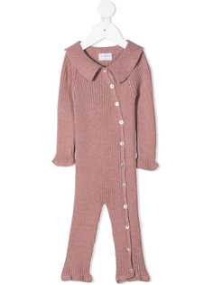 Violeta E Federico комбинезон в рубчик с заостренным воротником