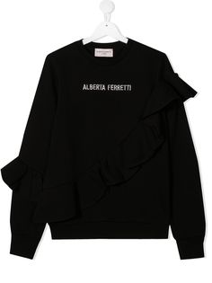 Alberta Ferretti Kids рубашка с оборками