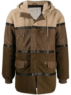 Giorgio Brato куртка с капюшоном и вставками
