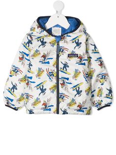 Patagonia Kids пуховик с принтом