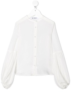 Dondup Kids рубашка на пуговицах с пышными рукавами