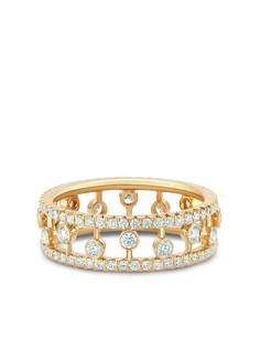 De Beers Jewellers кольцо Dewdrop из желтого золота с бриллиантами
