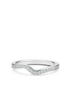 De Beers Jewellers платиновое кольцо Caress с бриллиантами